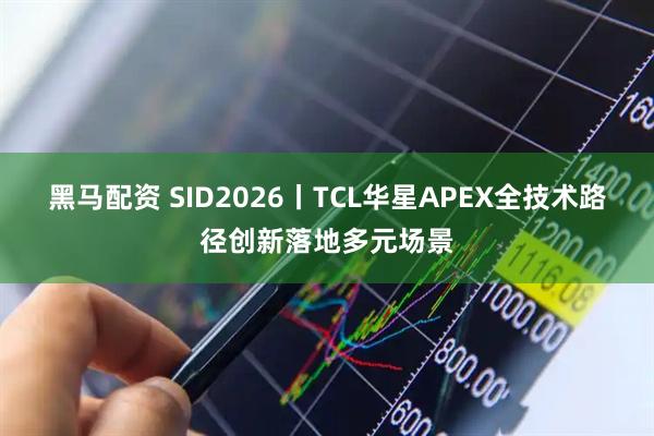 黑马配资 SID2026丨TCL华星APEX全技术路径创新落地多元场景